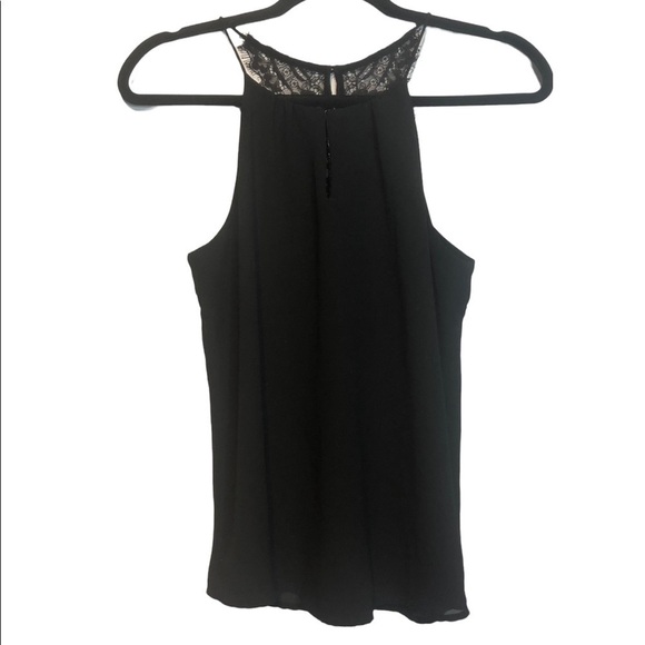 NAKED Zebra Keyhole Front Lace Back High Neck Spaghetti Strap Tank, Size S - Picture 1 of 9